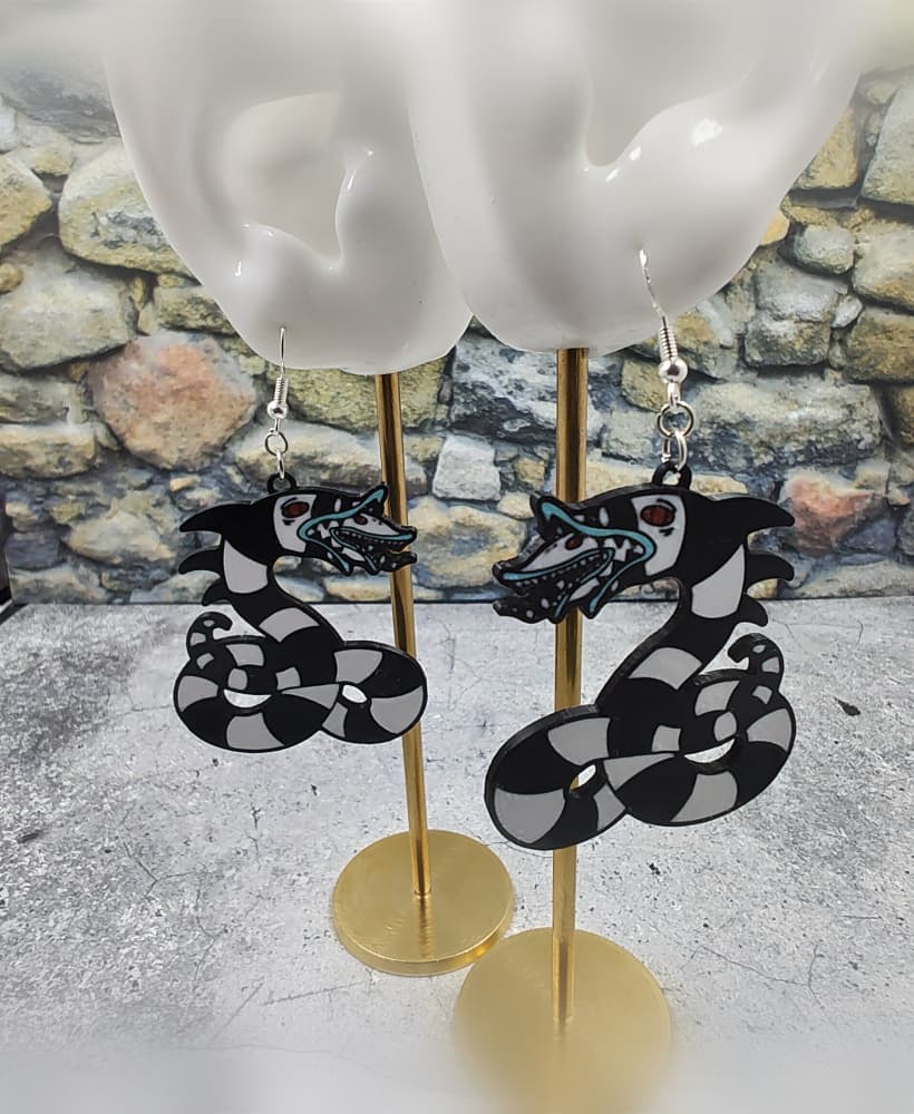 Sandworm Earrings 3d model