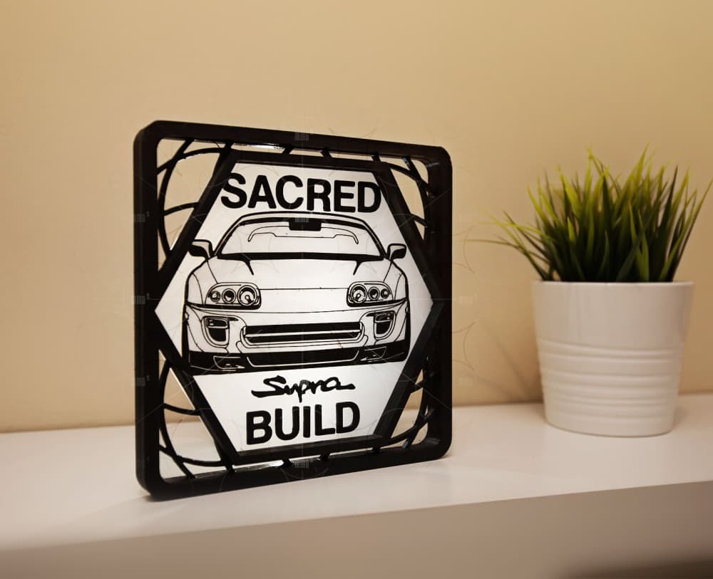 Mk4 Supra Artwork For Project Car Build, 3d Printed Home Or Office Decor 3d model