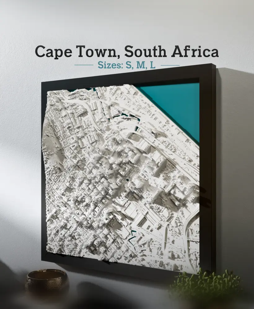 Cape Town, South Africa - S, M, L, & XL 3d model