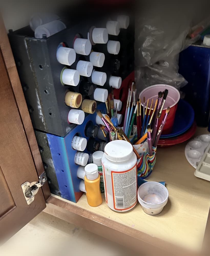 craft paint holder 3d model
