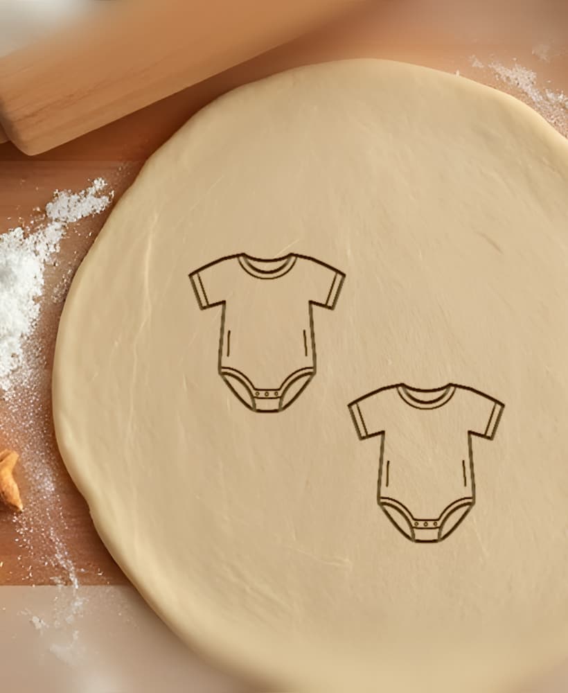 Baby Cookie Cutter, Biscuit Cutter 3d model
