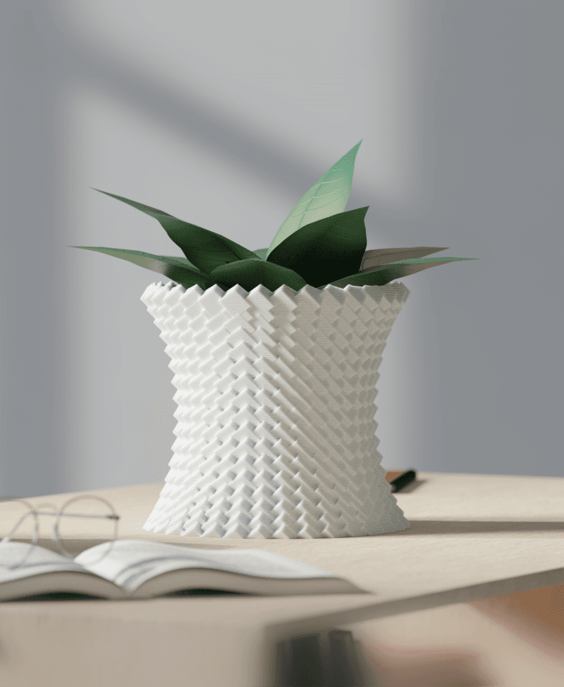 Cubic Planter 3d model