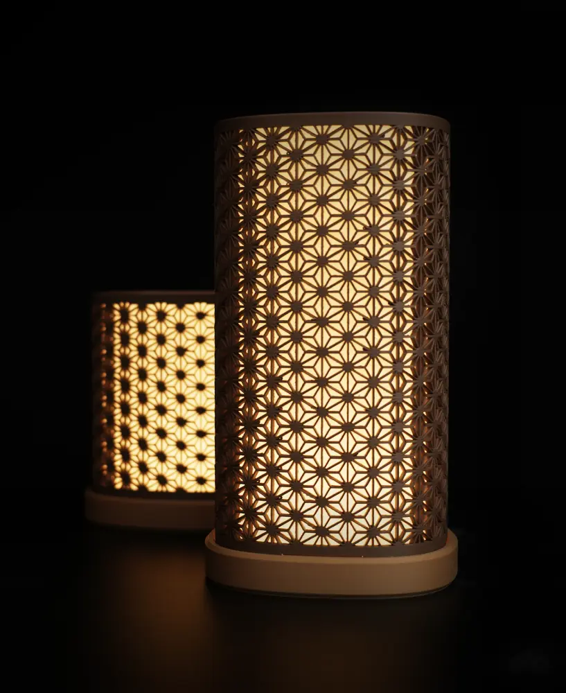 Kumiko Asanoha Lamp / 2 Versions / LED KIT 001 3d model