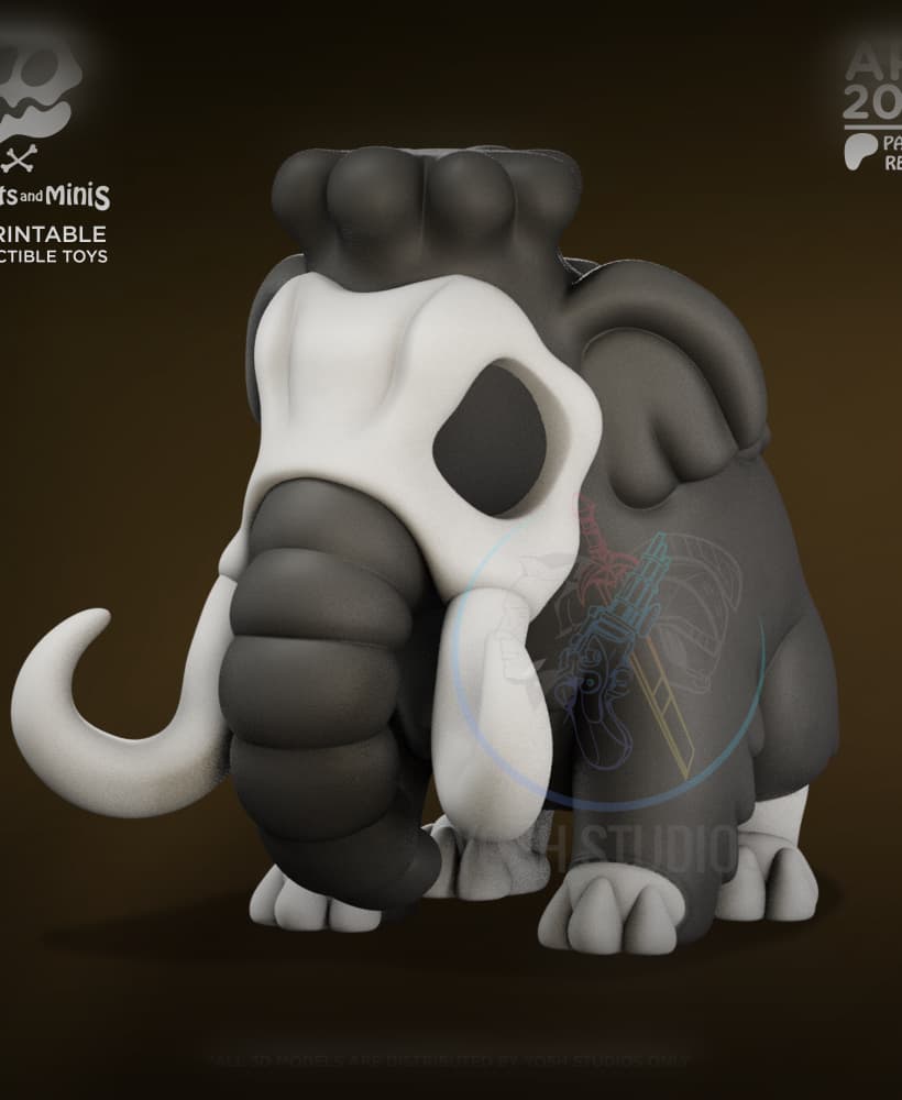 Boney Mammoth 3D Printer STL file 3d model