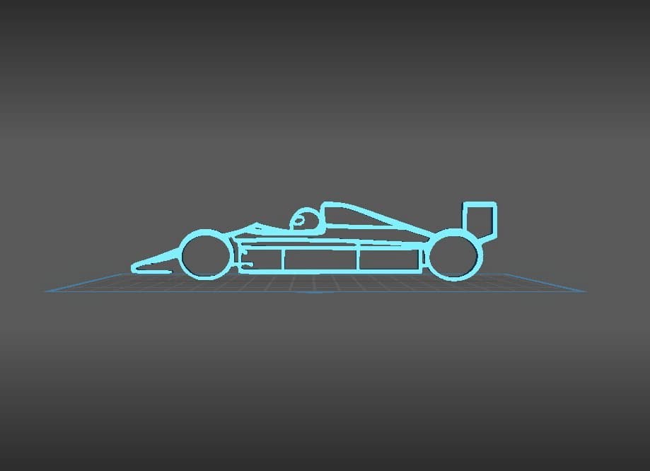 Formula 1 - 1980 Wall Art 3d model
