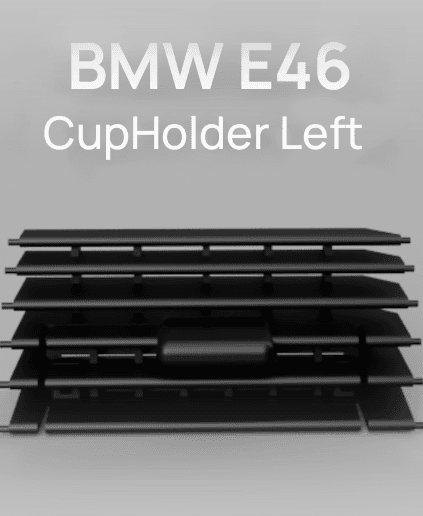 BMW E46 Cup Holder Manual Version Center Console Left 3d model