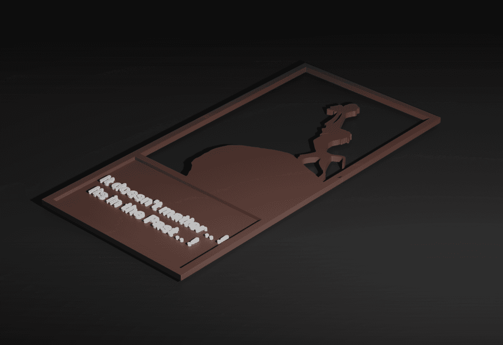 Lion King bookmark 3d model