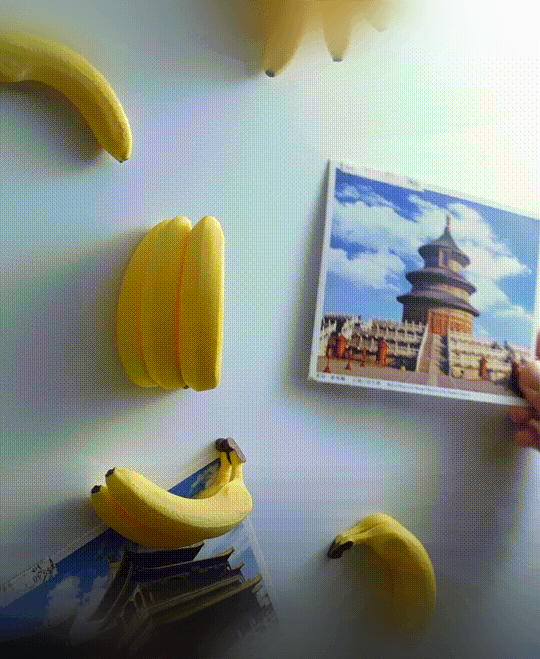 Banana fridge magnets 3d model