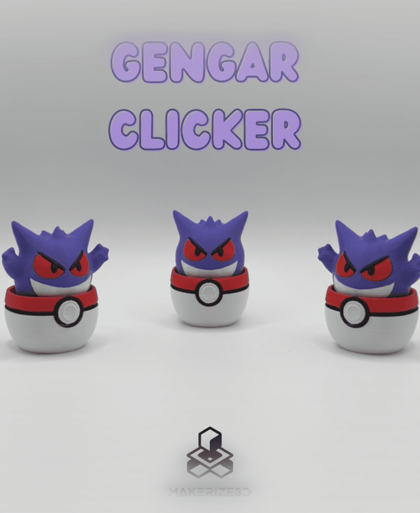 Gengar Poké Clicker 3d model