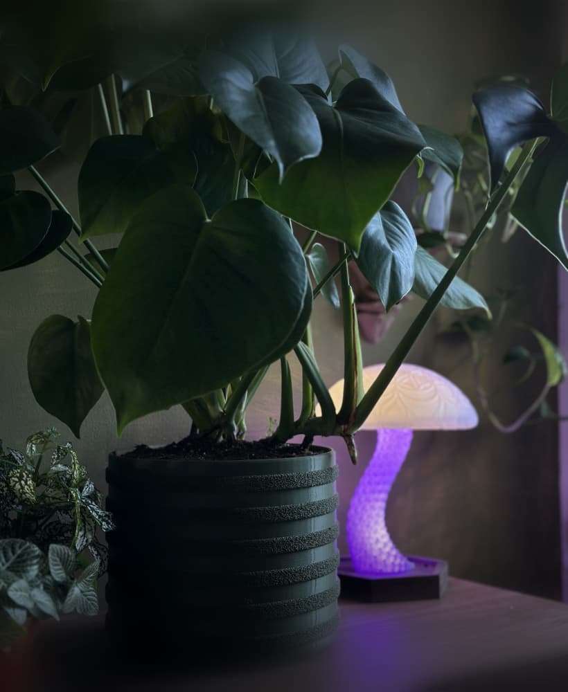 Large 8'' Self-Watering Plant Pot System β Modular 3D Printed Design 3d model