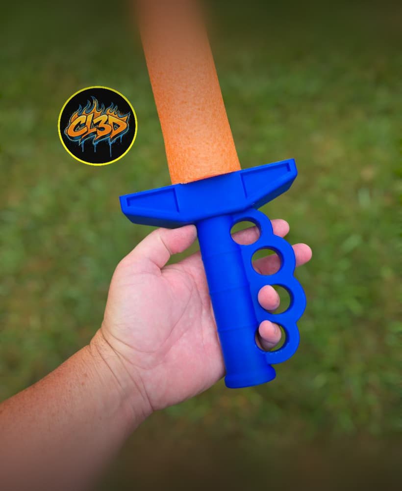 Brass Knuckles Pool Noodle Sword 3d model