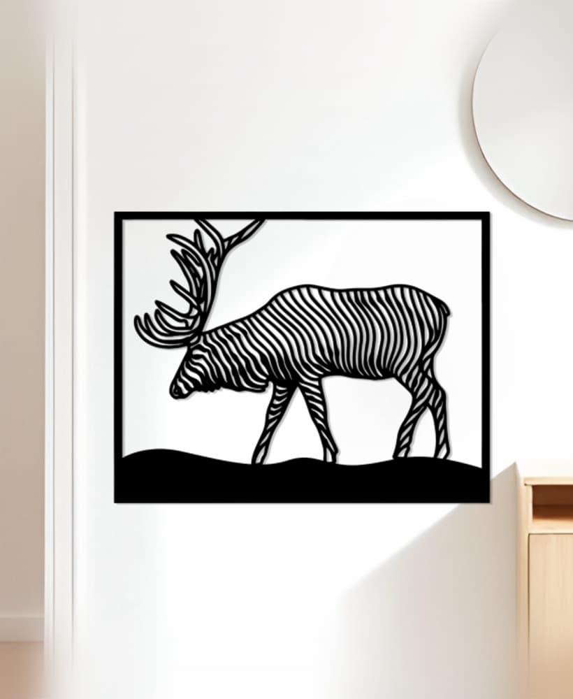 Deer Wall Art, Wall Decor, Home Decor 3d model