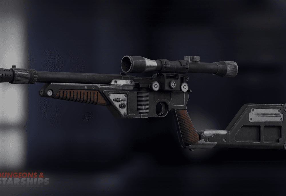 Dl-44 Blaster Rifle - Solo - Star Wars 3d model