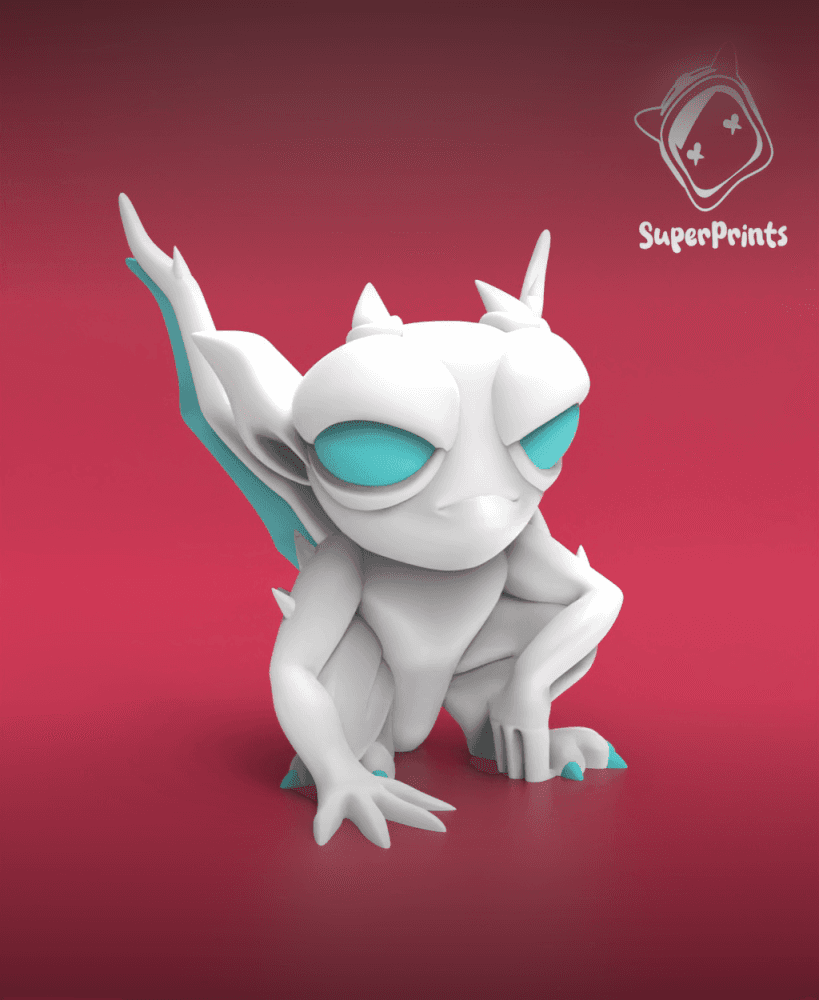 Mephit - Easy Multicolor FDM RPG Minis (No supports) 3d model