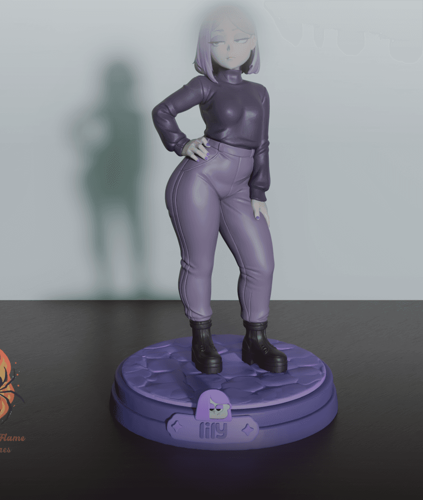 Lily | Duolingo Fan Art 3d model