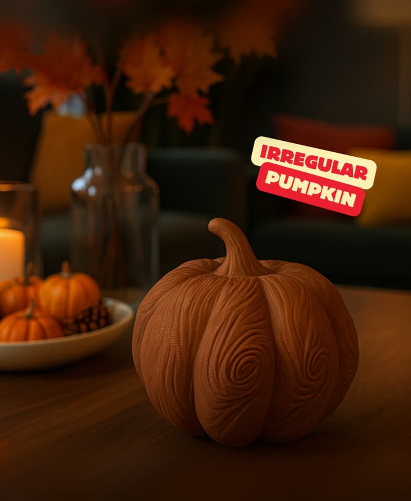 IRREGULAR PUMPKIN / AUTUMN DECOR / HOME DECOR / ABSTRACT DESIGN 3d model