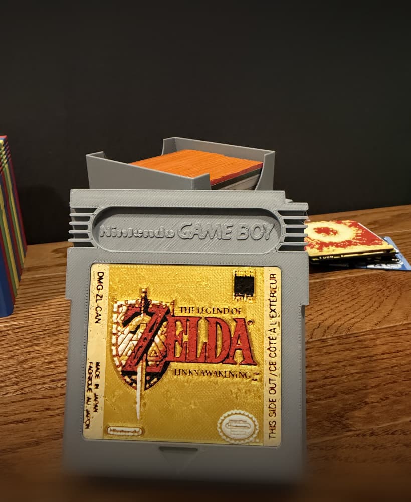 Retro Game Cartridge Stack Deck Box 3d model