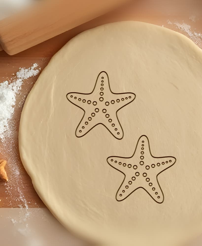 Starfish Cookie Cutter, Biscuit Cutter 3d model