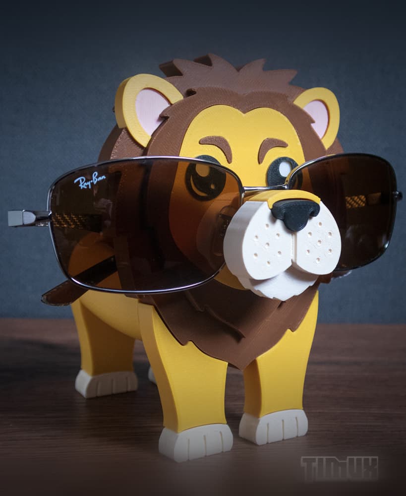 LION GLASSES HOLDER 3d model