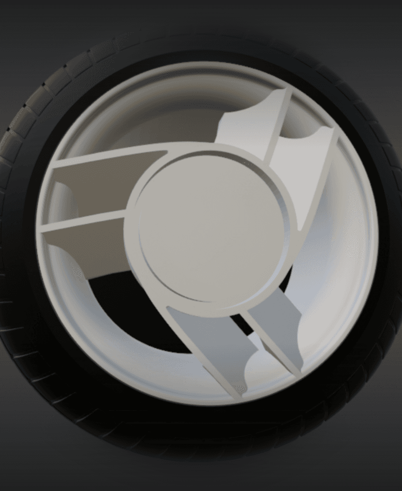 Enkei EK84 wheels 1/64 JDM 3d model
