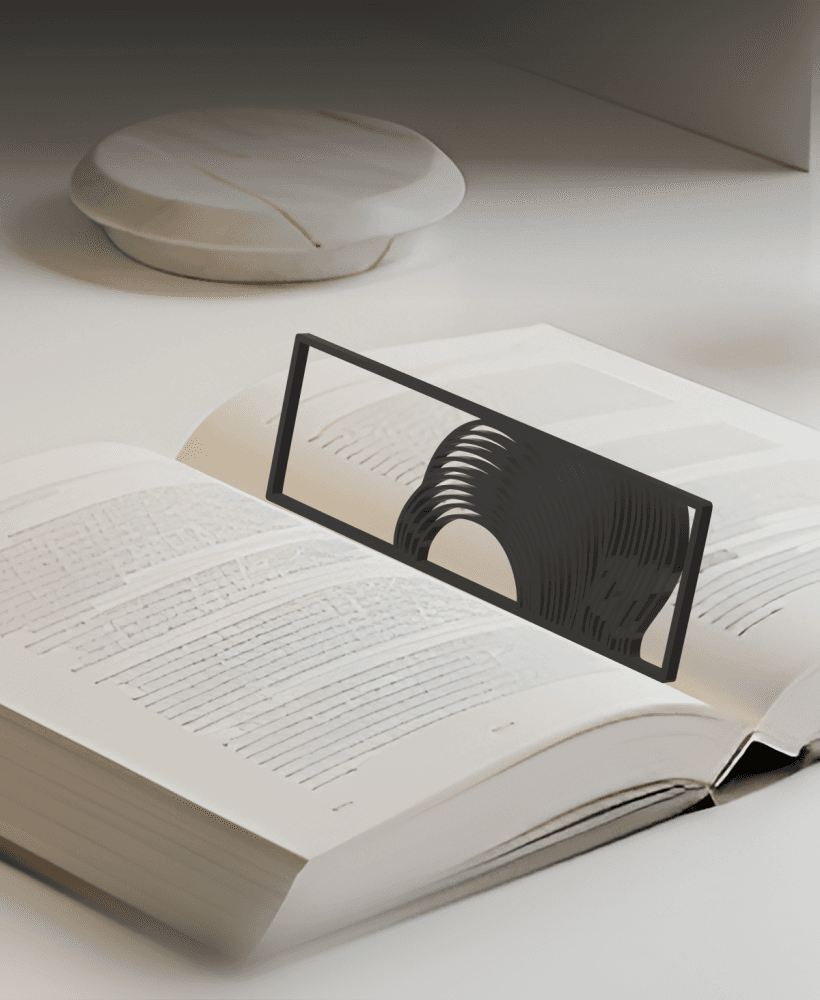 Ocean Bookmark, Gift Idea 3d model
