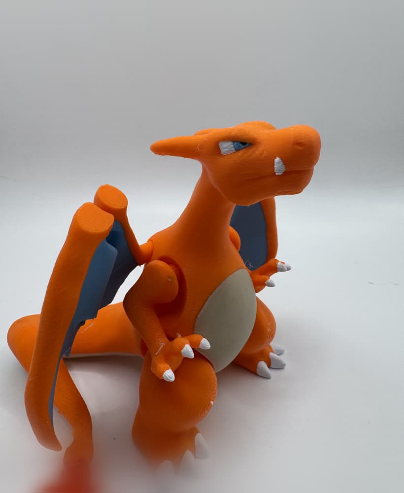 Articulated Charizard (3MF included) 3d model