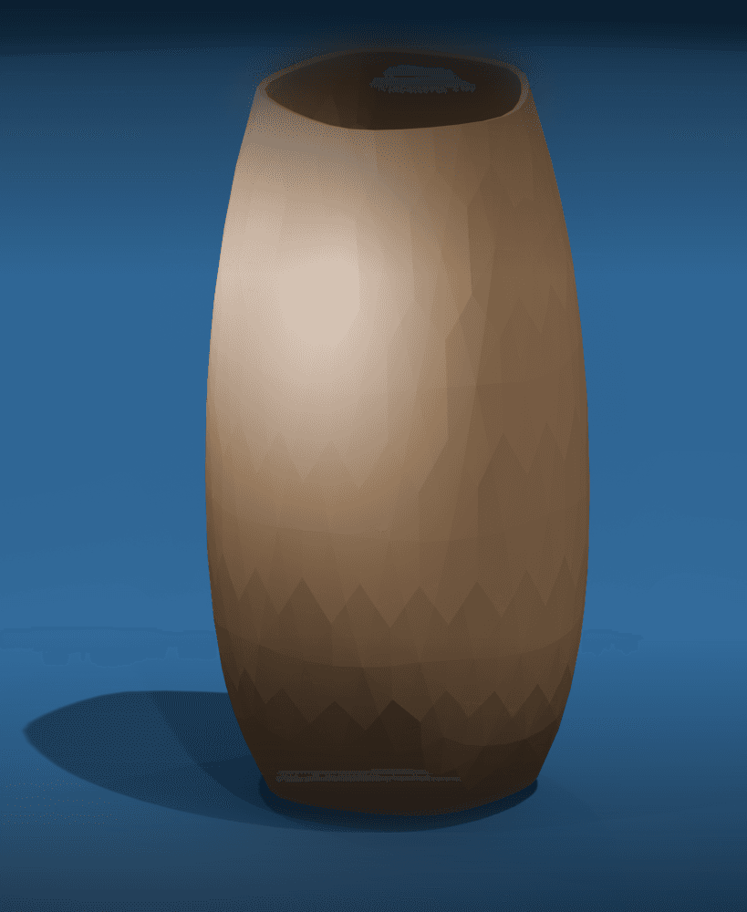 Geodesic Faceted Vase 3d model