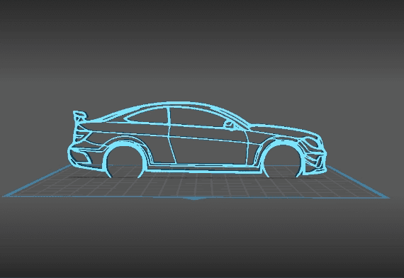 Mercedes - AMG C3 Wall Art 3d model