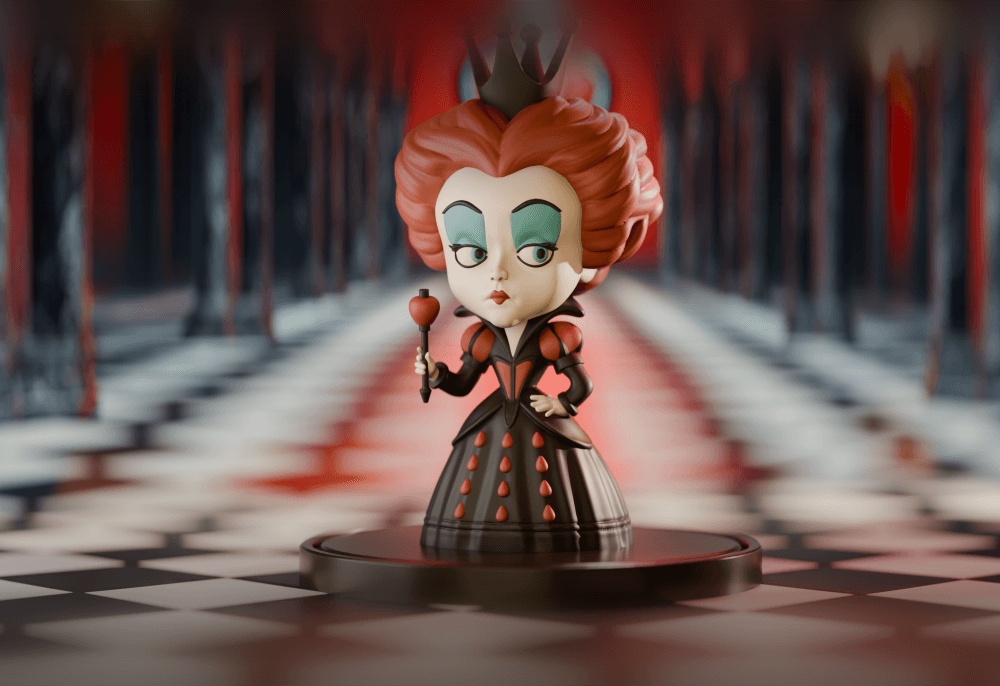 Alice in Wonderland Red Queen Collectible Figurine 3d model