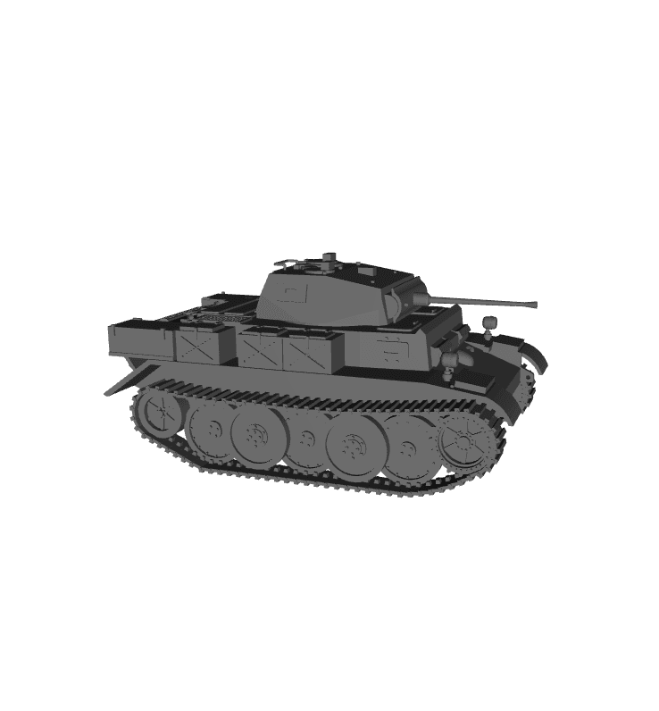 1/48 Scale German Panzerspawagen II 2cm Luchs SdKfz 123.stl 3d model
