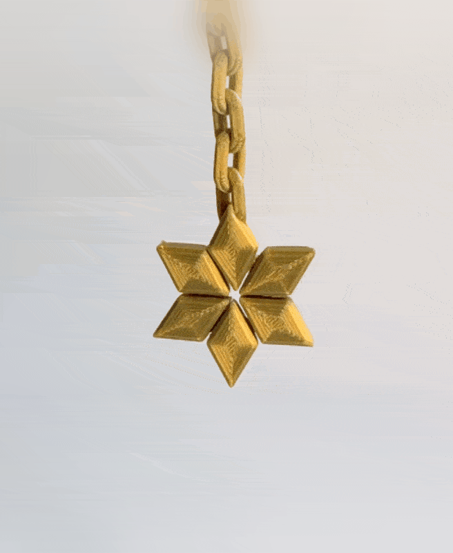 star keychain 3d model