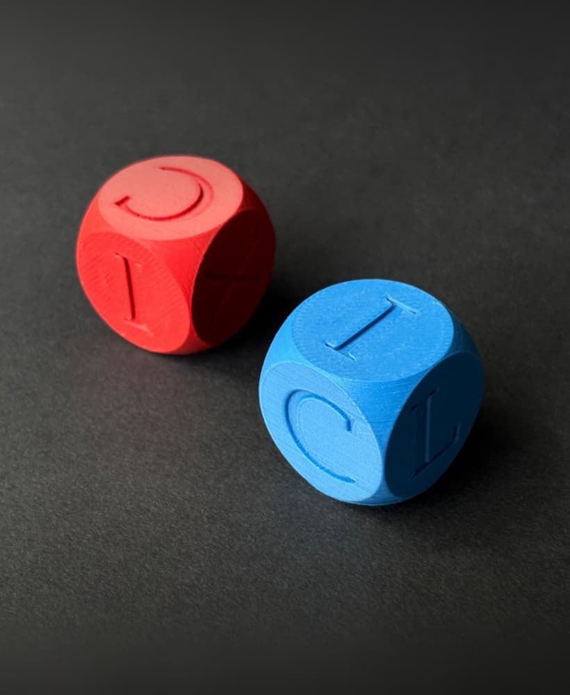 Roman numerals d6 3d model