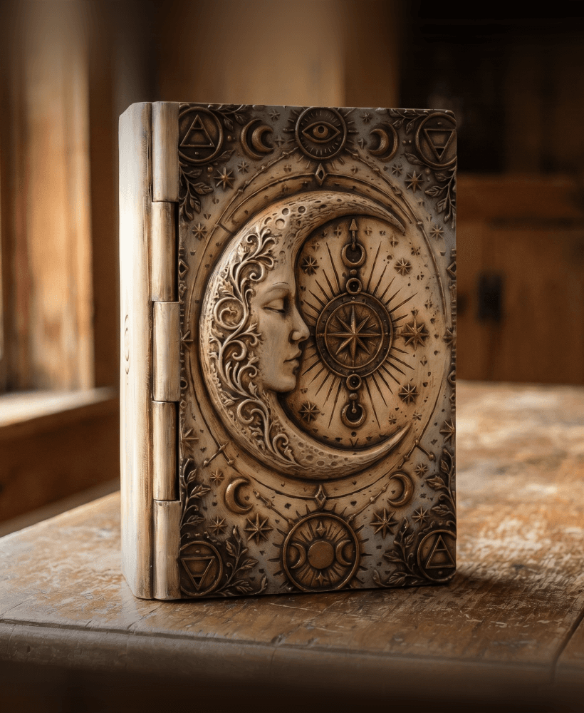 Mystical Moon Book Box 3d model