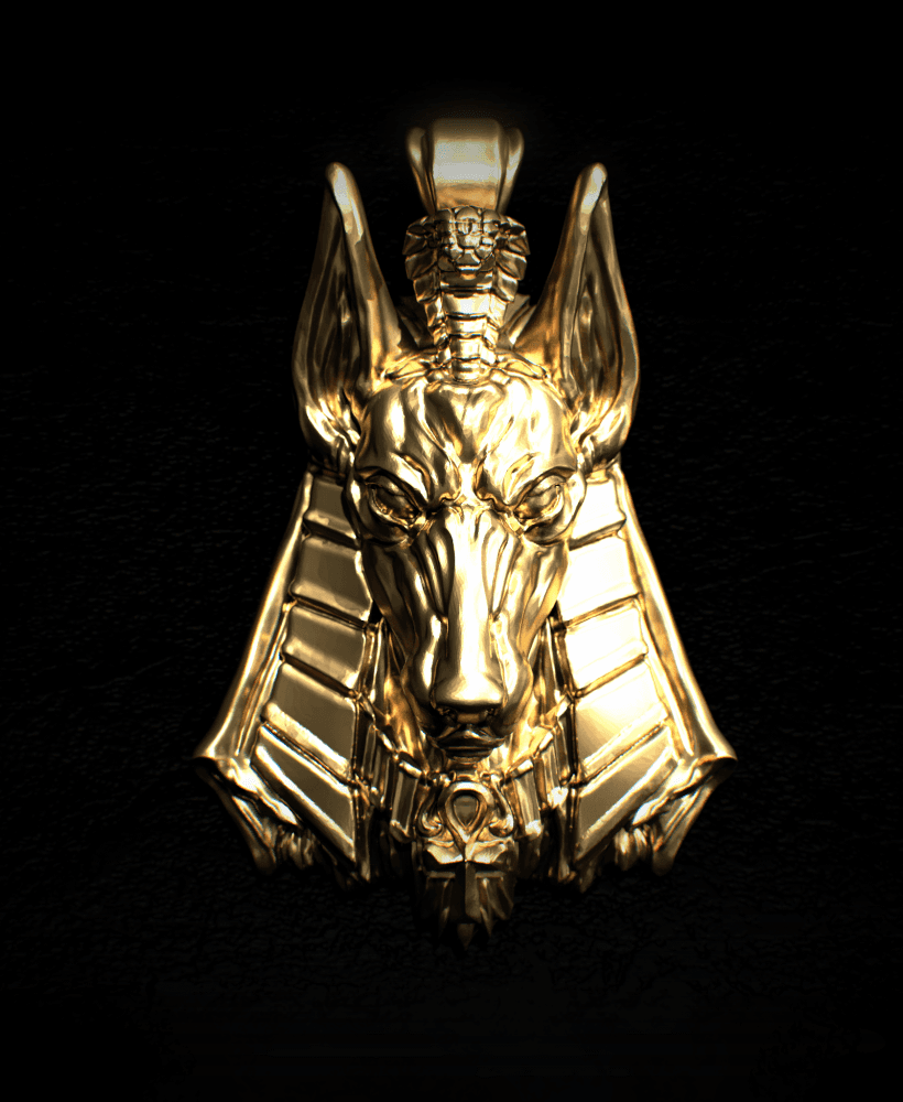 Anubis Pendant - Jewellery - Print on Demand 3d model