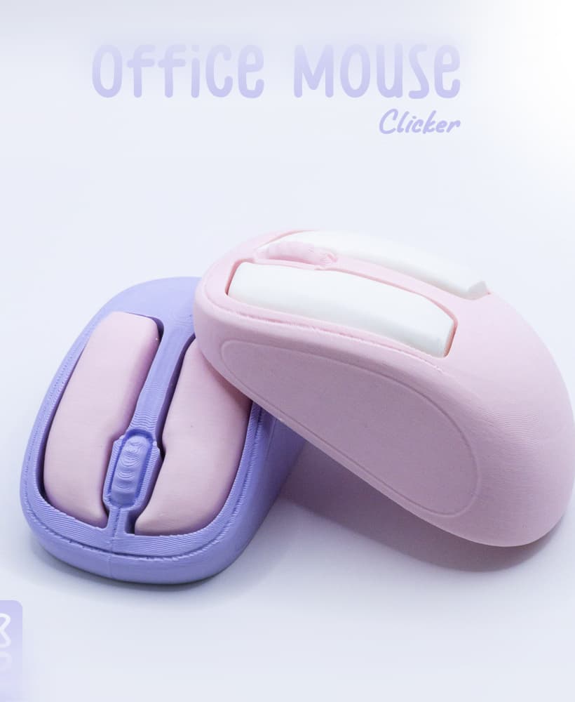 Office Mouse Clicker - Satisfying Fidget Toy 3d model