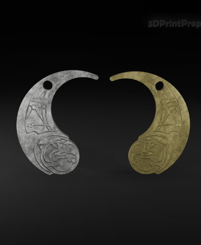 Rose Tico and Paige Tico Otomok medallion 3d model