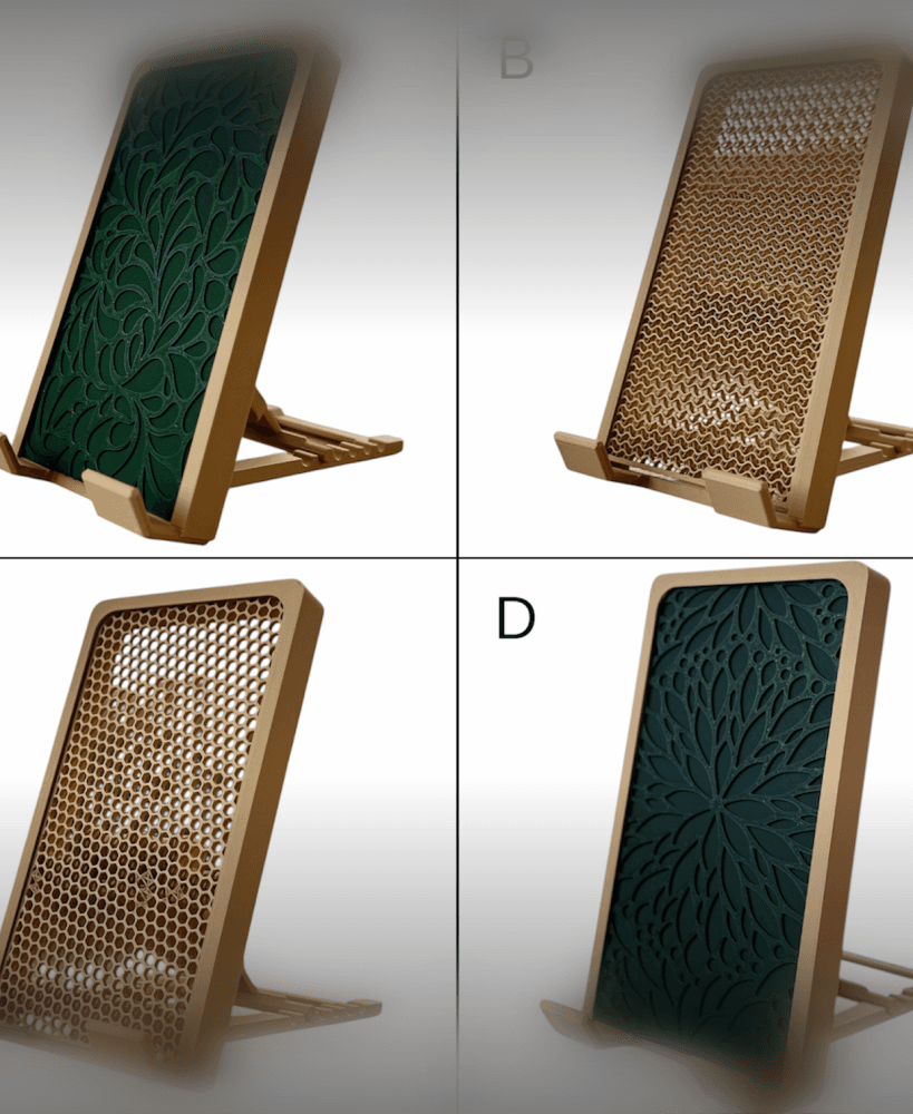 Modern Phone Stand /4 Design Variations/ 3d model