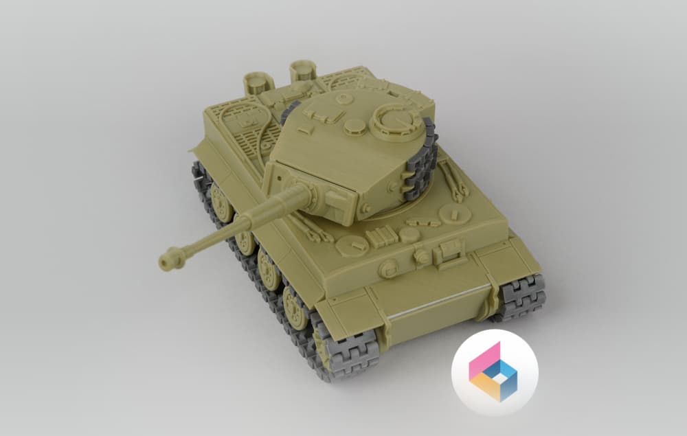 Foldable Tank TIGER-I Late production 3d model