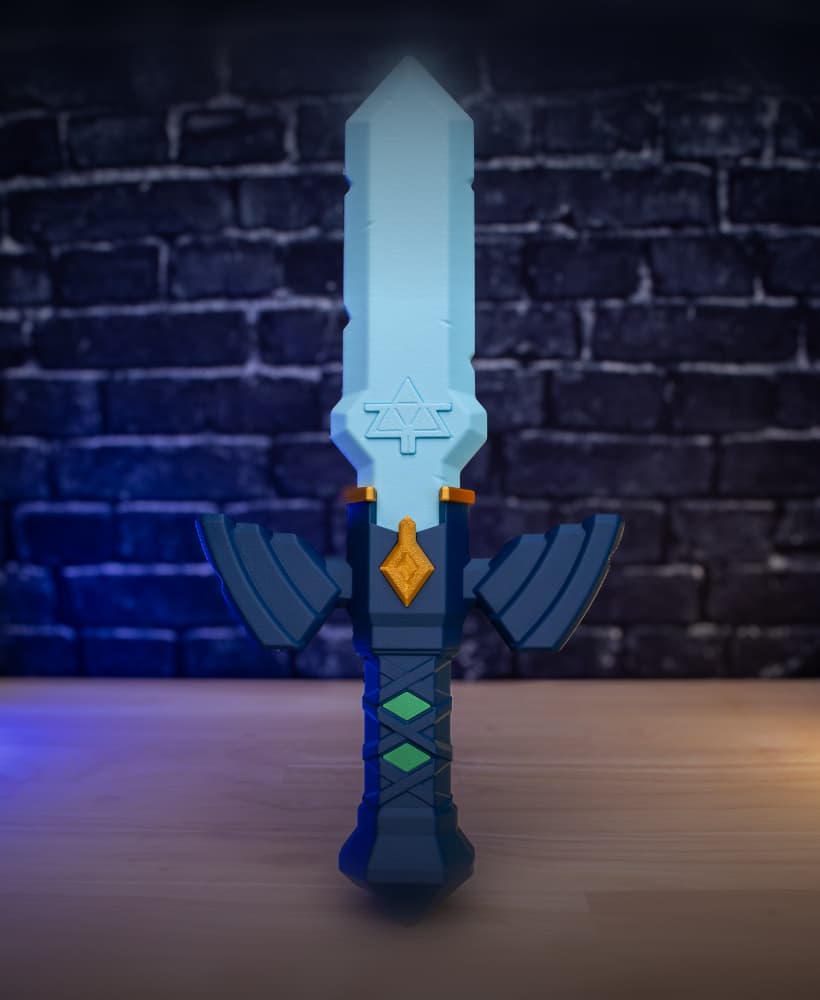 Chunky Master Sword - Sword Prop Kit | No Supports, No AMS, No Glue 3d model