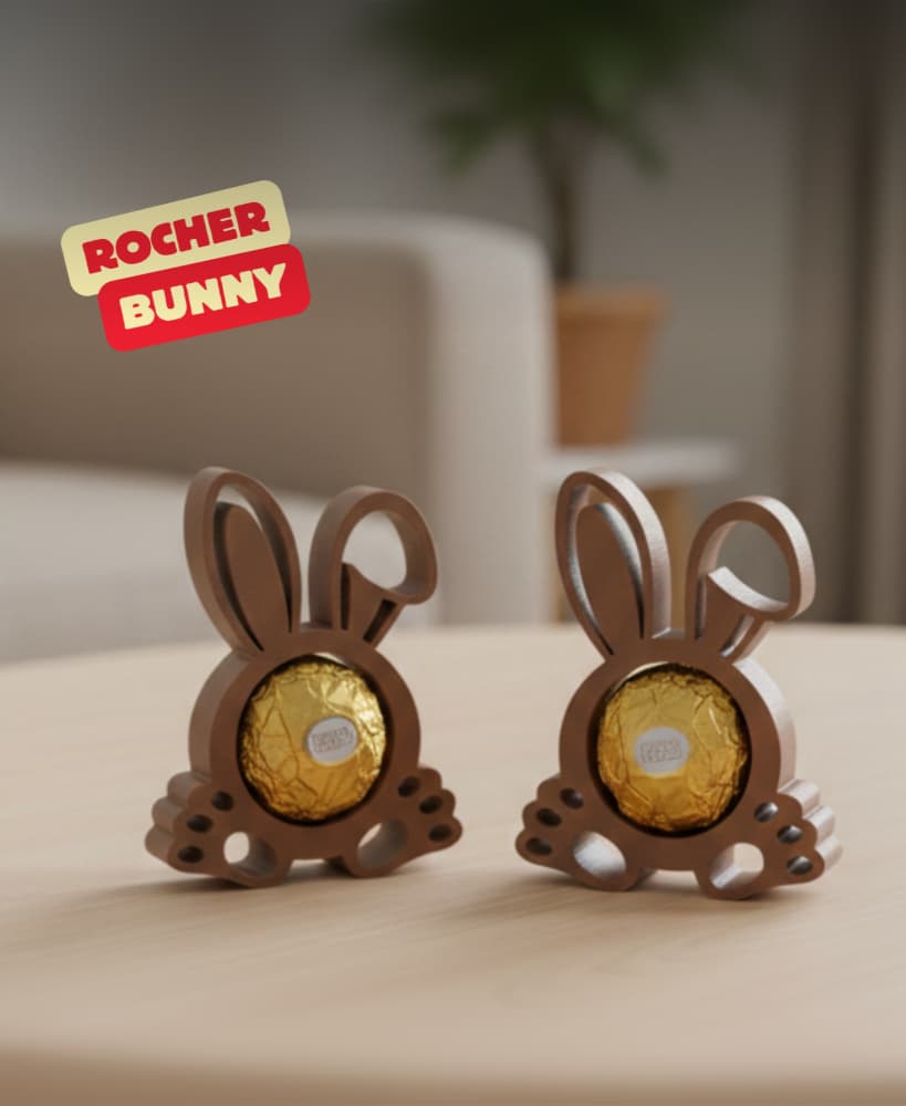 ROCHER BUNNY / ROCHER HOLDER / EASTER ROCHER BUNNY / EASTER GIFT / LITTLE GIFT FOR EASTER 3d model