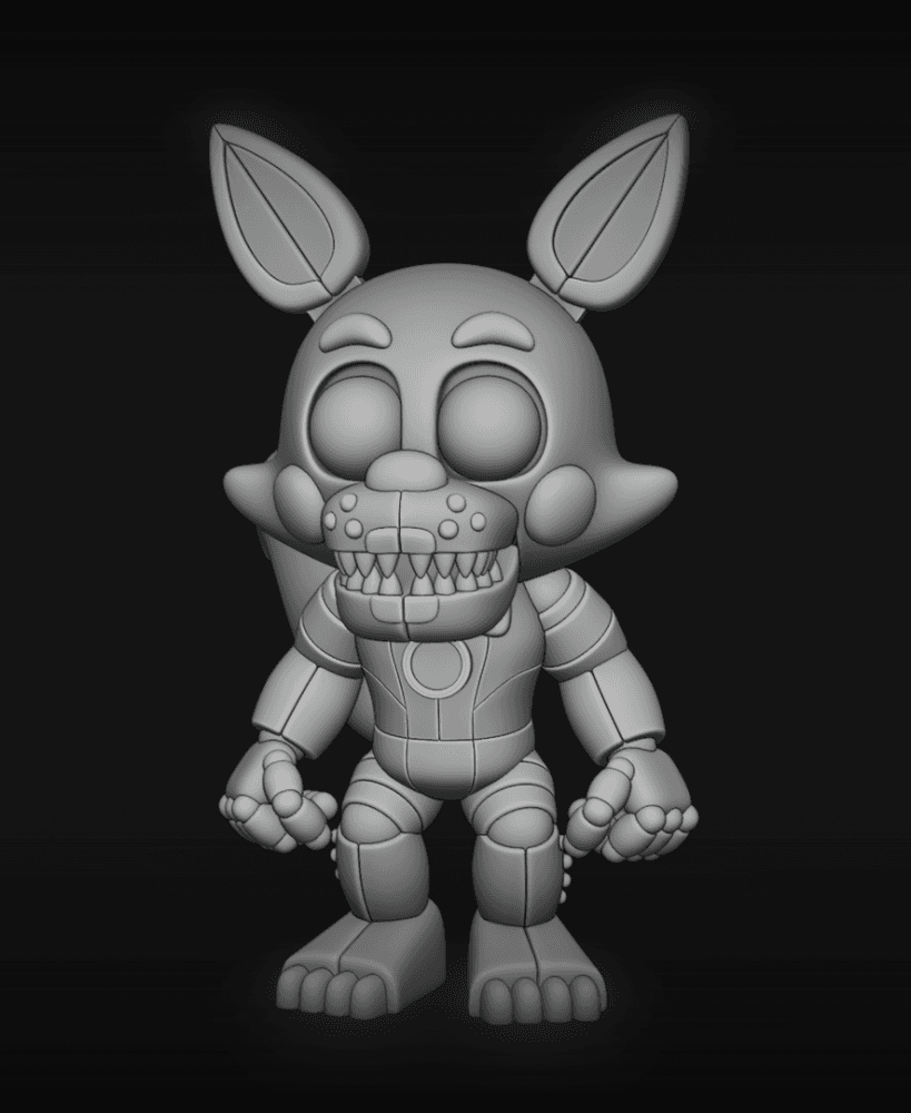Funtime Foxy - FNAF - Fan Art 3d model