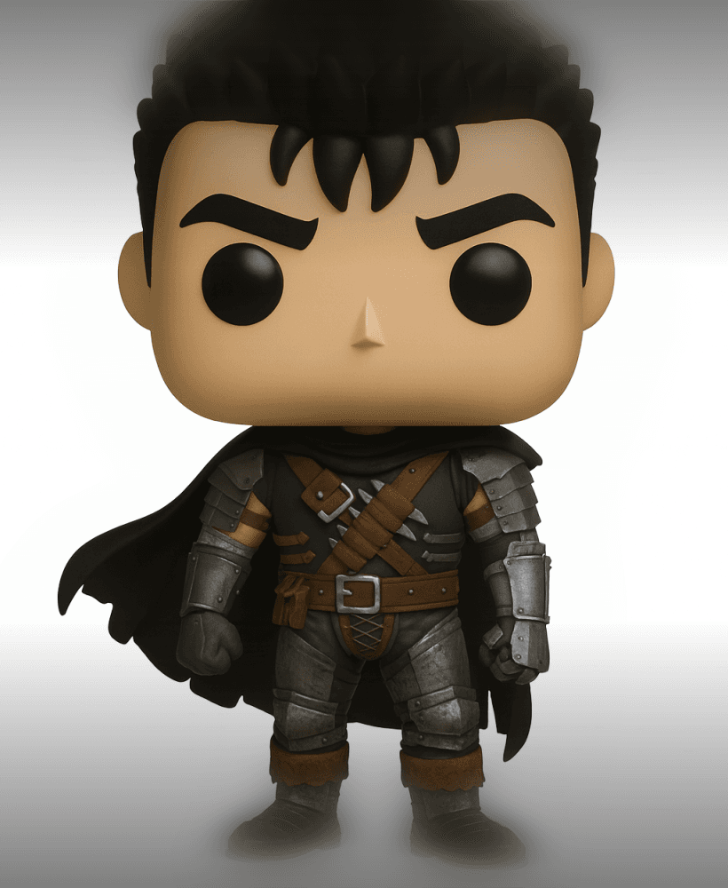 BERSERK GUTS FUNKO POP STYLE – STL Fan Art Model 3d model