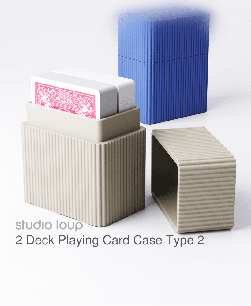 2 Deck Playing Card Case Type 2 3d model