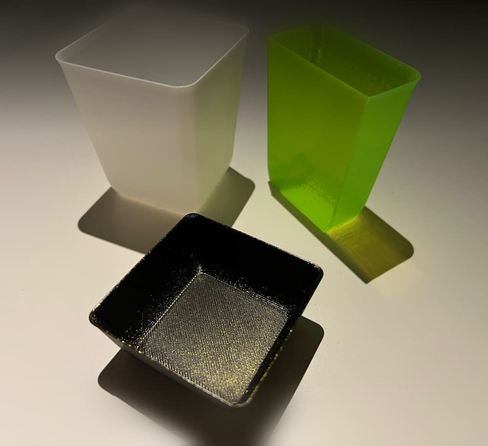 Stackable vase mode cups for sorting and storage 3d model