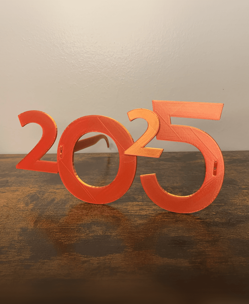 2025 New Years Eve/New Years Day Glasses 3d model