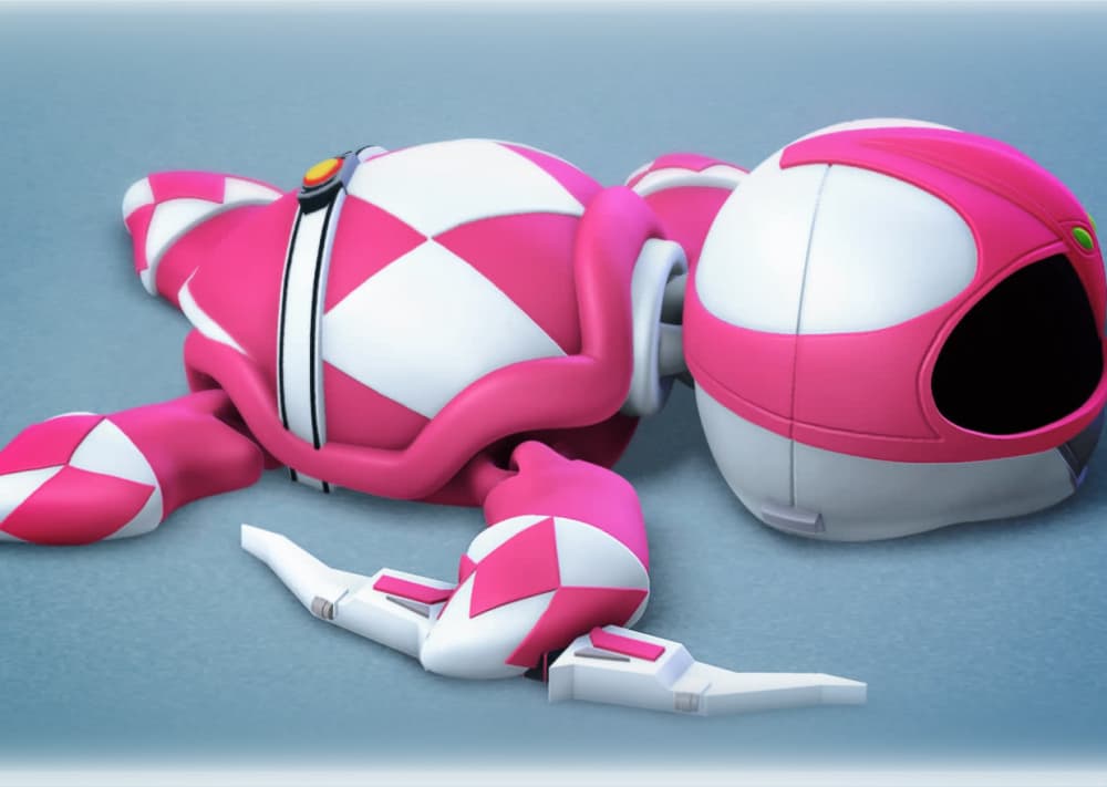 Super Turtle Pink Ranger 3d model