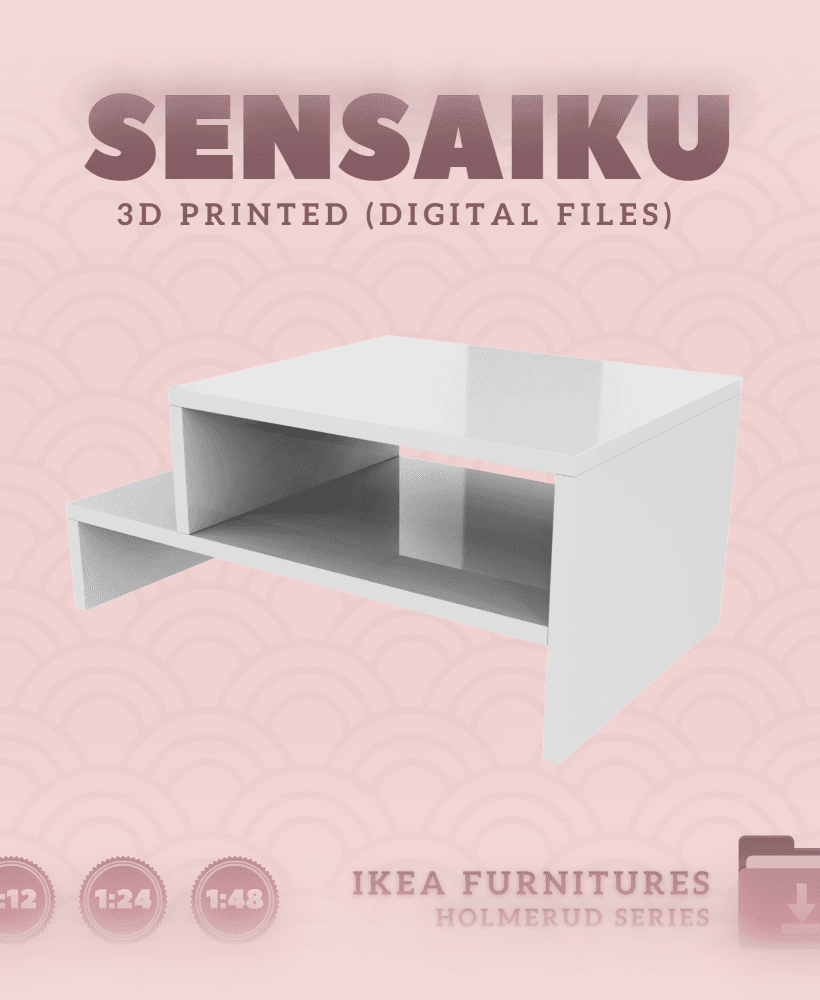Miniature Replica 01. HOLMERUD Coffee Table for Miniature Dollhouse - IKEA - 3D Print Instant Downlo 3d model