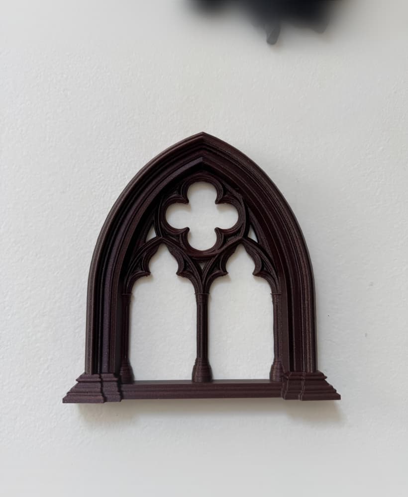 Baroque Cathedral Window Wall Decor Gothic Home Decor Cathedral Arch 3d model