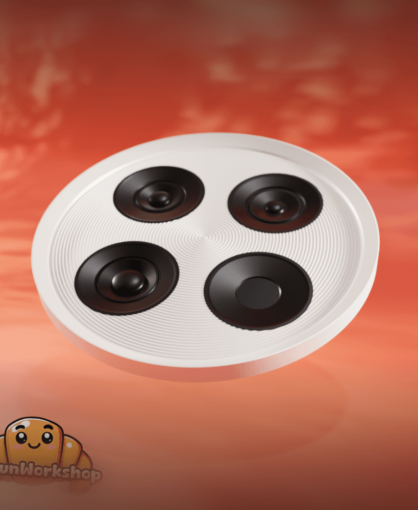 OnePlus Camera Island Mug Coaster 3d model