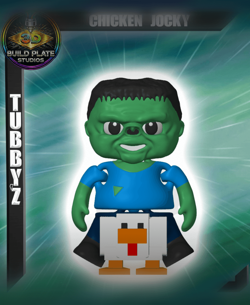 Minecraft Chicken jocky 3d model